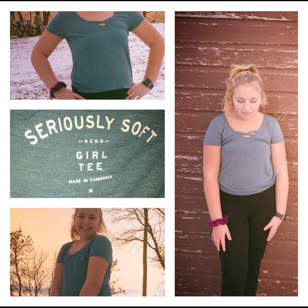 Seriously soft aero girl tee medium 12$